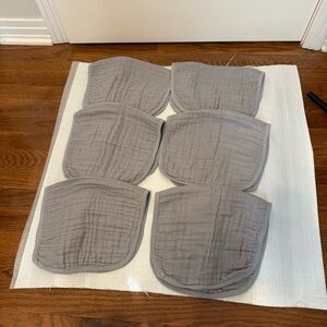 Gray Muslin Burp Cloth LOOXII